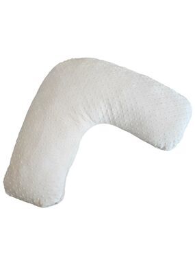 Jolly Jumper Nursing Pillow | White Plush Breastfeeding Support Cushion